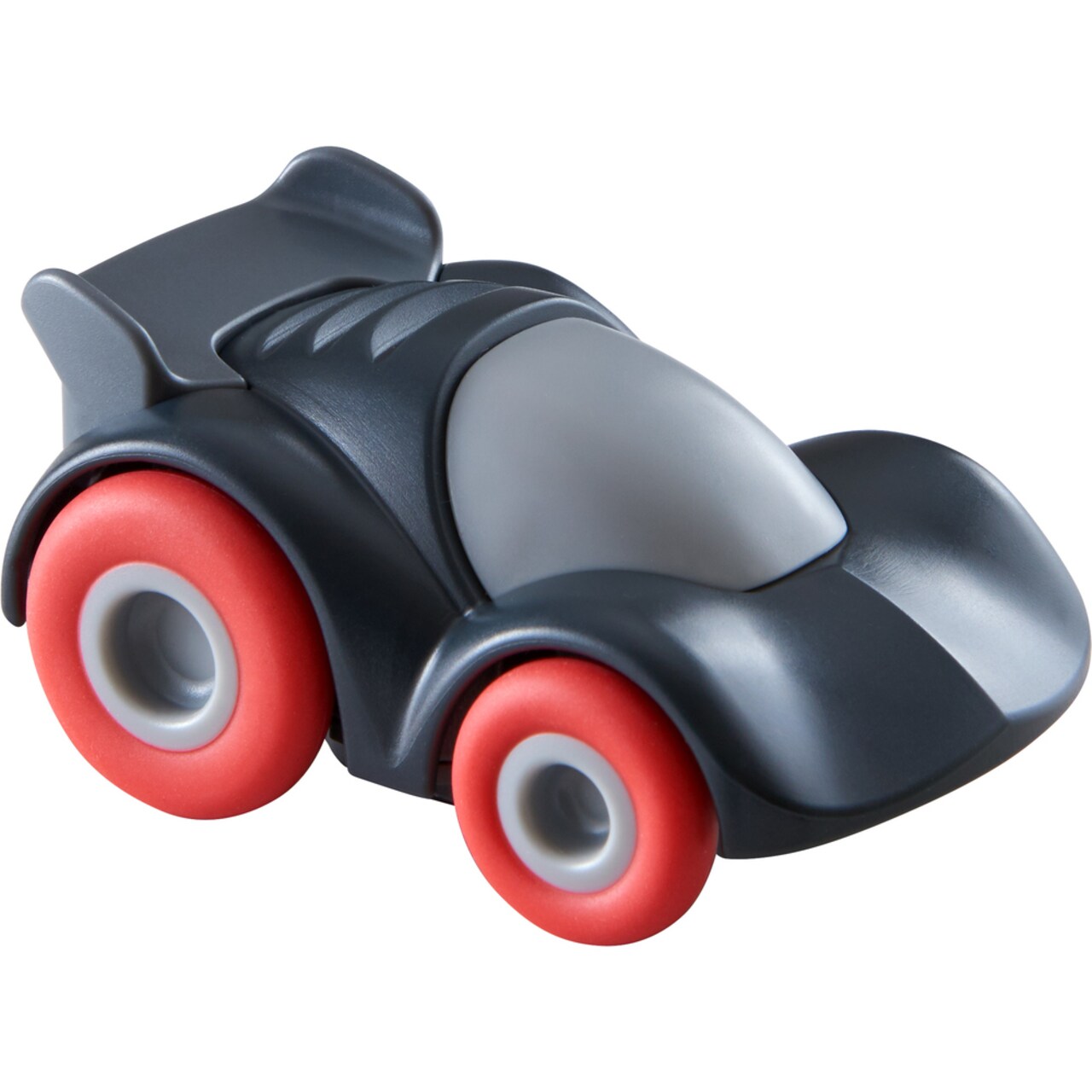 HABA Toddler Car Toys - Charcoal Kullerbu Racer for Kids 2-5 Years, Friction Powered Toy Cars for Kullerbü Play Tracks